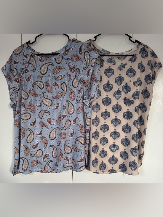 LOFT Tops - 2 - Women's LOFT Short-Sleeve Printed Tops